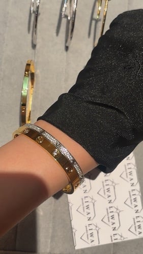 اسورة لوف فل دايموند نحيفة-سلفر