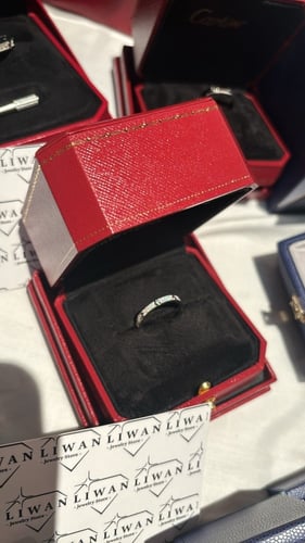 خاتم لوف فل دايموند نحيف-سلفر