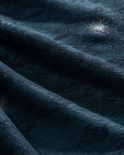 عباية حرير تركي جاكار - لون تركواز أنيق فاخر بإطلا...