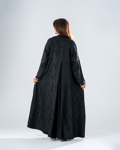 عباية تفتة تركي بتصميم كلاسيك أنيق - لون أسود فاخر...