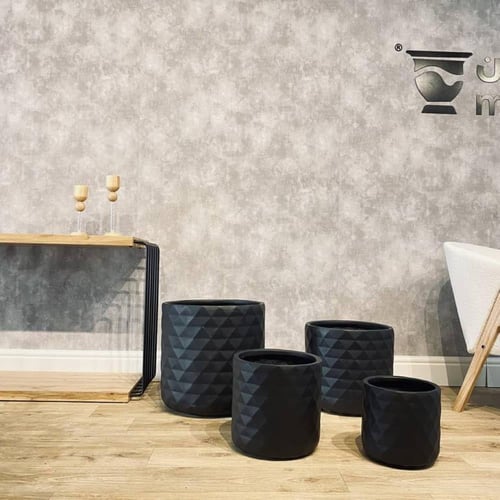 طقم مراكن أطواني منقوش 4 قطع