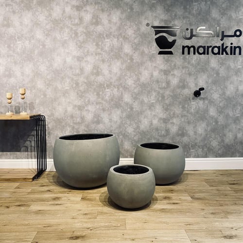 طقم مراكن دائري اسمنتي 3 قطع