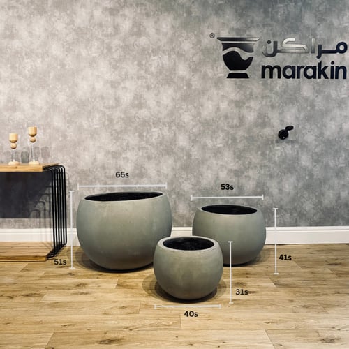 طقم مراكن دائري اسمنتي 3 قطع