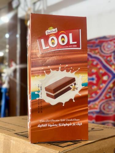 لول كيك بار بحشوة الفانيليا 20جم*10ح