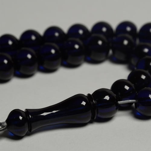 سبحة زعفران مع فضة طربزوني