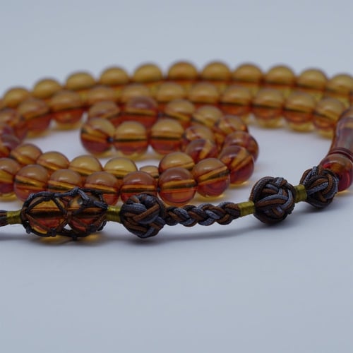 سبحة زعفران 9m مع ربثة تفصيل يدوي