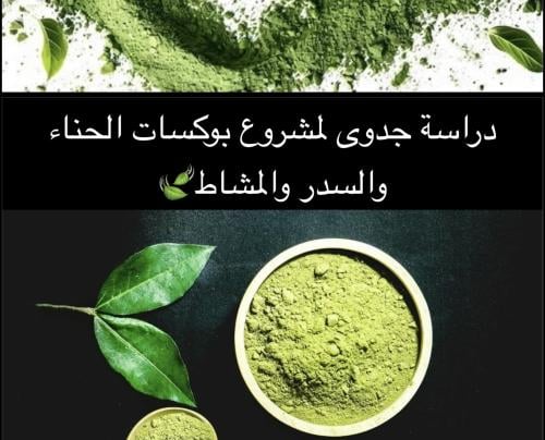دراسة مشروع الحناء والمشاط والسدر