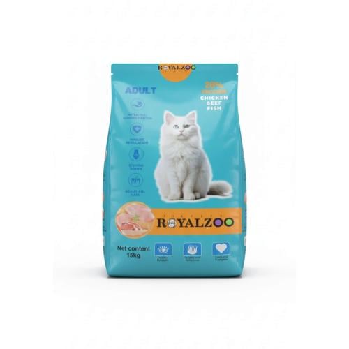 رويال زو اكل جاف مشكل للقطط البالغة 15 كيلو