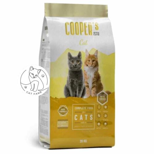 كوبر طعام جاف للقطط بنكهة الدجاج 20 كجم