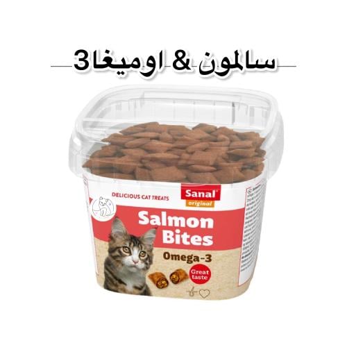 سنال مكافآت أقراص صحية للقطط – بنكهة السلمون مع أو...