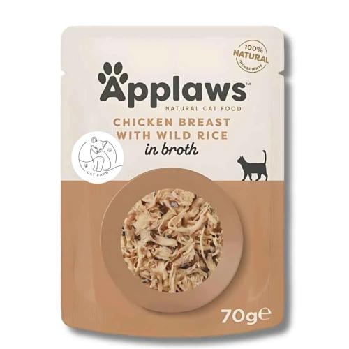 ابلاوز اظرف طعام رطب للقطط بنكهة صدور الدجاج مع ال...