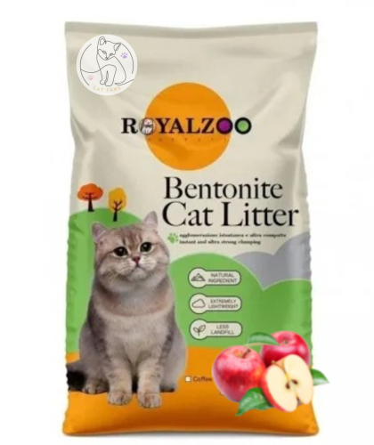 رمل رويال زو للقطط برائحة التفاح – 20 كيلو