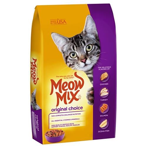 ميو مكس Meow Mix طعام جاف للقطط بنكهات مشكلة – تغذ...