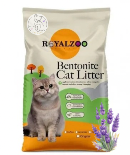 رمل رويال زو للقطط برائحة اللافندر – 20 كيلو
