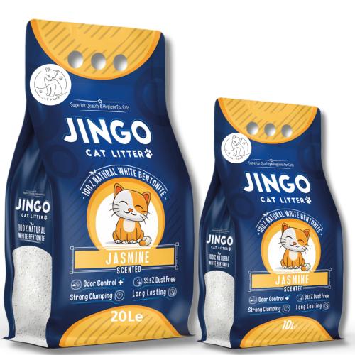رمل قطط جينغو عالي التكتل برائحة الياسمين – متعدد...