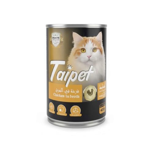 تايبت طعام قطط رطب دجاج في المرق