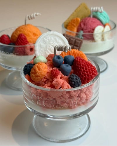 شمعة الفواكة والبسكوت