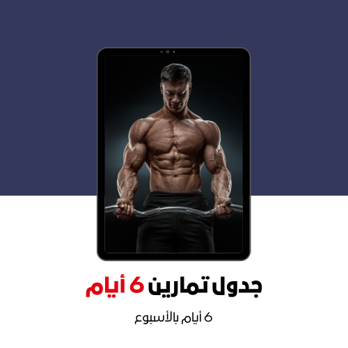 جدول تمارين 6 أيام