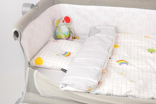 مفرش سرير اطفال N2M لون رمادي