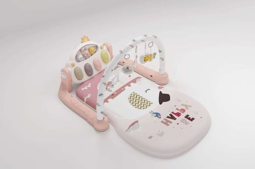 مفرش لعب بيبي دريم مع ألعاب معلقة وبيانو باللون ال...