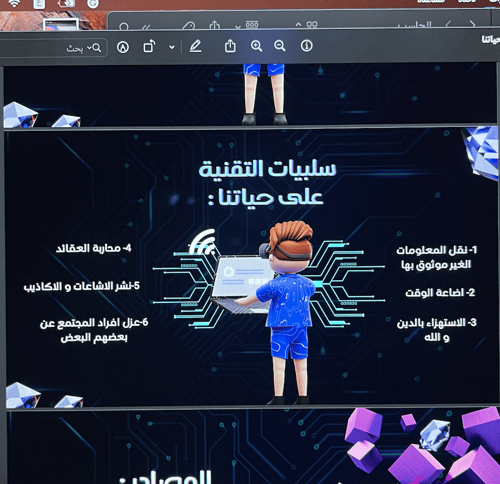 ‎تأثير التقنية في حياتنا / 7 ص