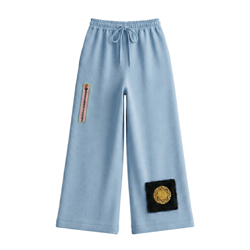 Signature Patch Pants - Blue