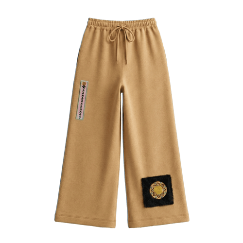 Signature Patch Pants - Brown
