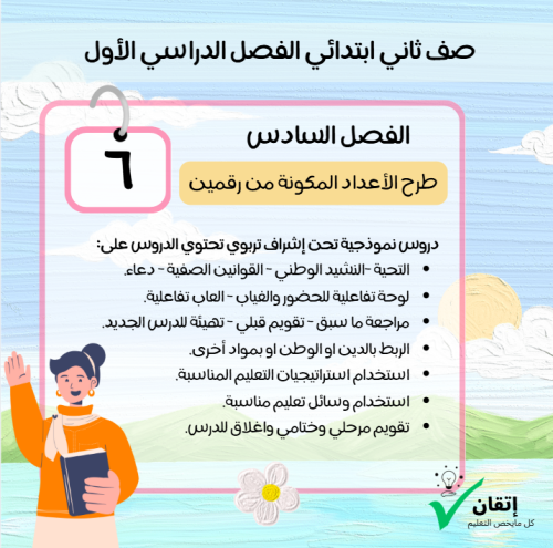 بوربوينت رياضيات ثاني ابتدائي - الفصل السادس: طرح...