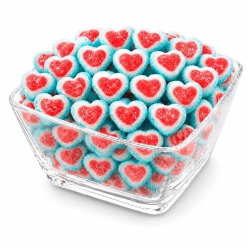 Gelly Spanish shape heart blue 1 kg