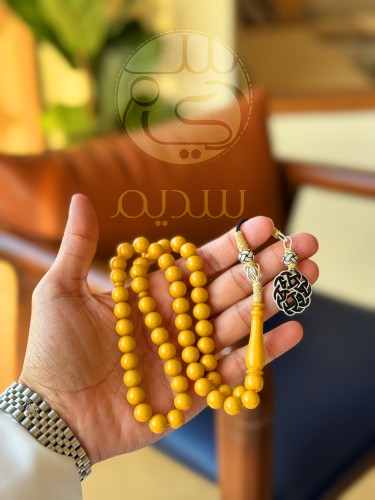 سبحة B11 بكلايت حجر بلجيكي مع طربزونه تركية فضة