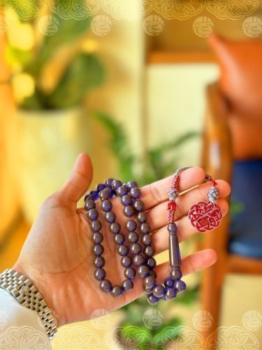 سبحة B26 بكلايت حجر بلجيكي مع طربزونه تركية فضة