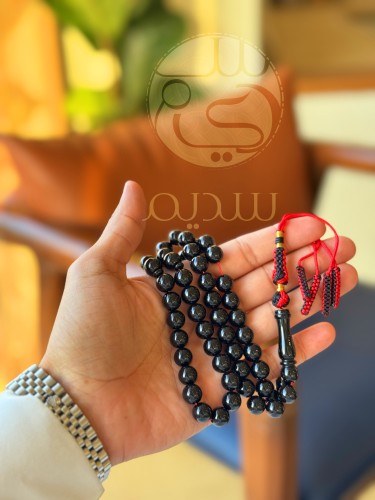 سبحة C1 بكلايت حجر بلجيكي مع تعليقه قماش