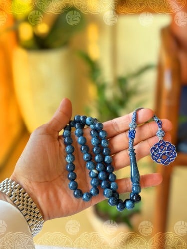 سبحة B37 بكلايت حجر بلجيكي مع طربزونه تركية فضة