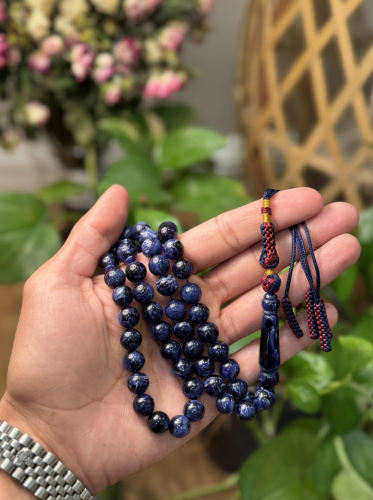 سبحة C50 بكلايت حجر بلجيكي مع تعليقه قماش عدد الخر...