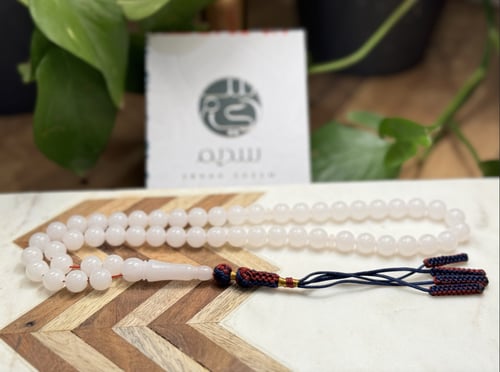 سبحة C68 بكلايت حجر بلجيكي مع تعليقه قماش عدد الخر...