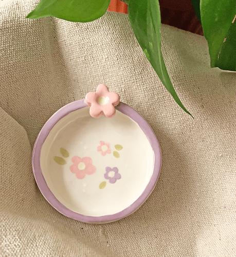 صحن اكسسوارات رقيق - بنفسجي اللون