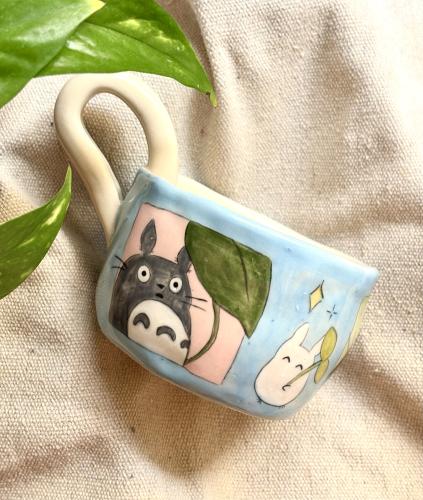 كوب Totoro الأزرق