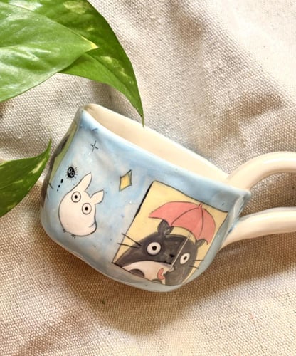 كوب Totoro الأزرق