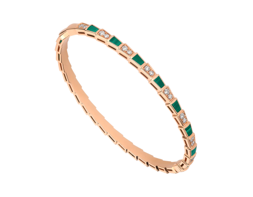اسوارة Serpenti Viper من بولغاري روز قولد مع حجر