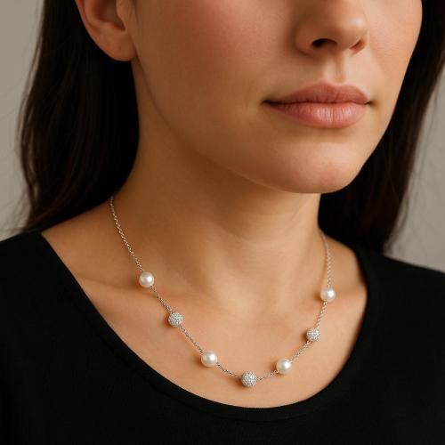 Benovo - Necklace Made Of 925 Sterling Silver With...