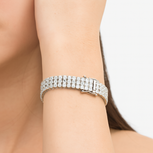 Benovo - Bracelet 925 sterling silver composed mor...