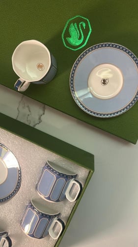 اكواب اسبريسو سواروفسكي سماوي العدد ٦ ماستر كواليت...