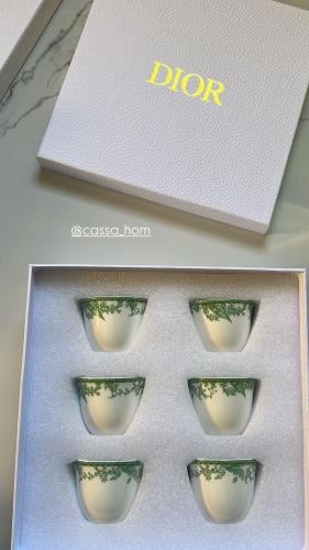 فناجيل قهوة ديور اخضر العدد ٦ ماستر كواليتي