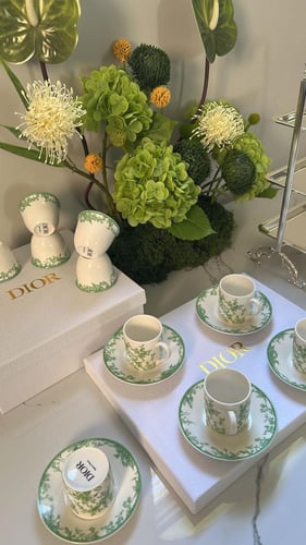 اكواب إسبريسو ديور اخضر العدد ٦ ماستر كواليتي