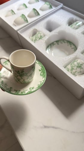 اكواب إسبريسو ديور اخضر العدد ٦ ماستر كواليتي