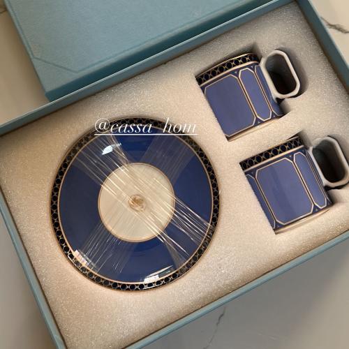 اكواب كوفي سواروفسكي ازرق العدد٢ ماستر كواليتي