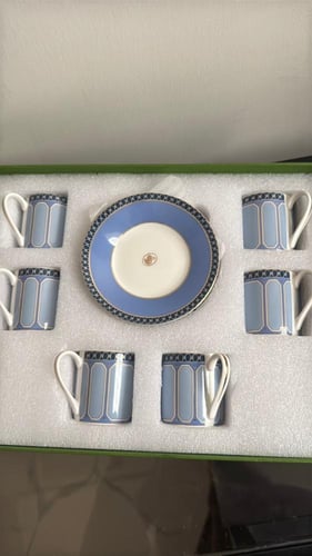 اكواب إسبريسو سواروفسكي سماوي العدد 6 ماستر كواليت...