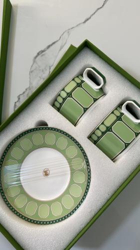 اكواب كوفي سواروفسكي اخضر العدد ٢ ماستر كوالتي