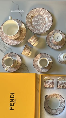 اكواب اسبريسو فندي عنابي العدد ٦ ماستر كواليتي