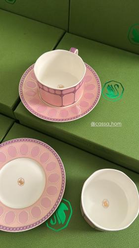 اكواب كوفي سواروفسكي وردي العدد٢ماستر كواليتي